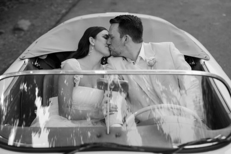 Eloping with vintage Porsche – Shelby & Jessie