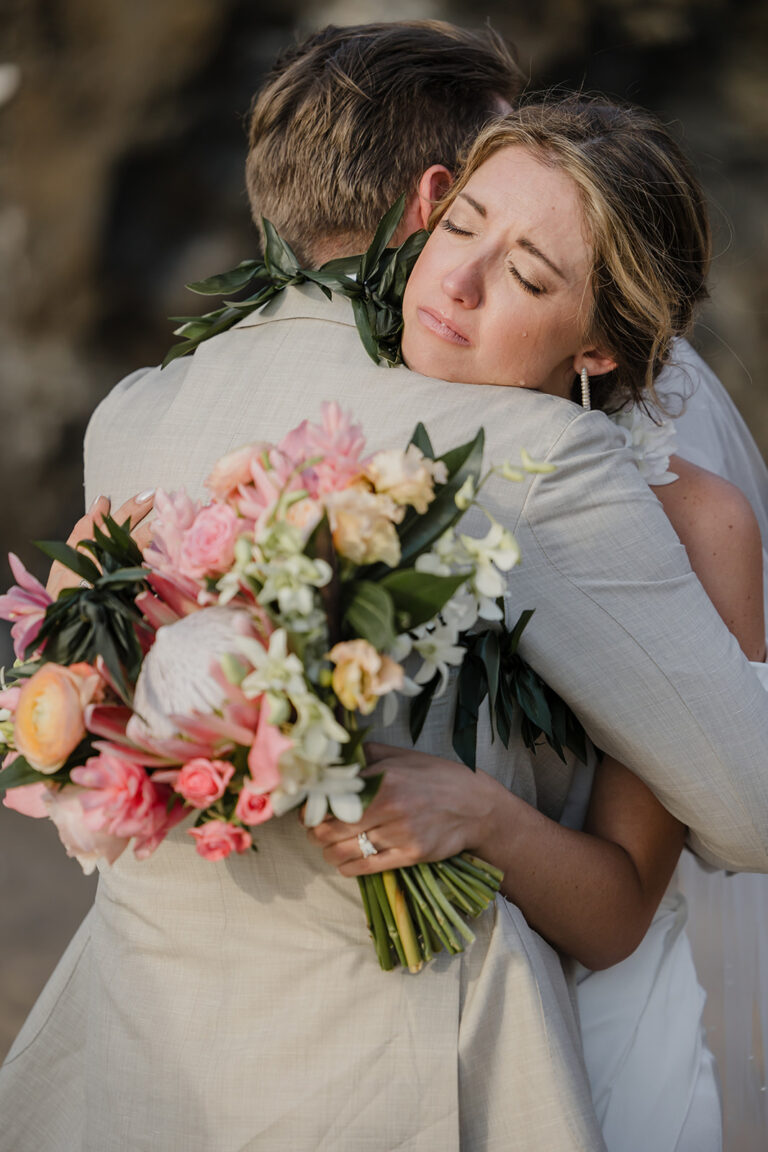 Emotional Iao Valley & Wailea Elopement – Anjelica & Jason